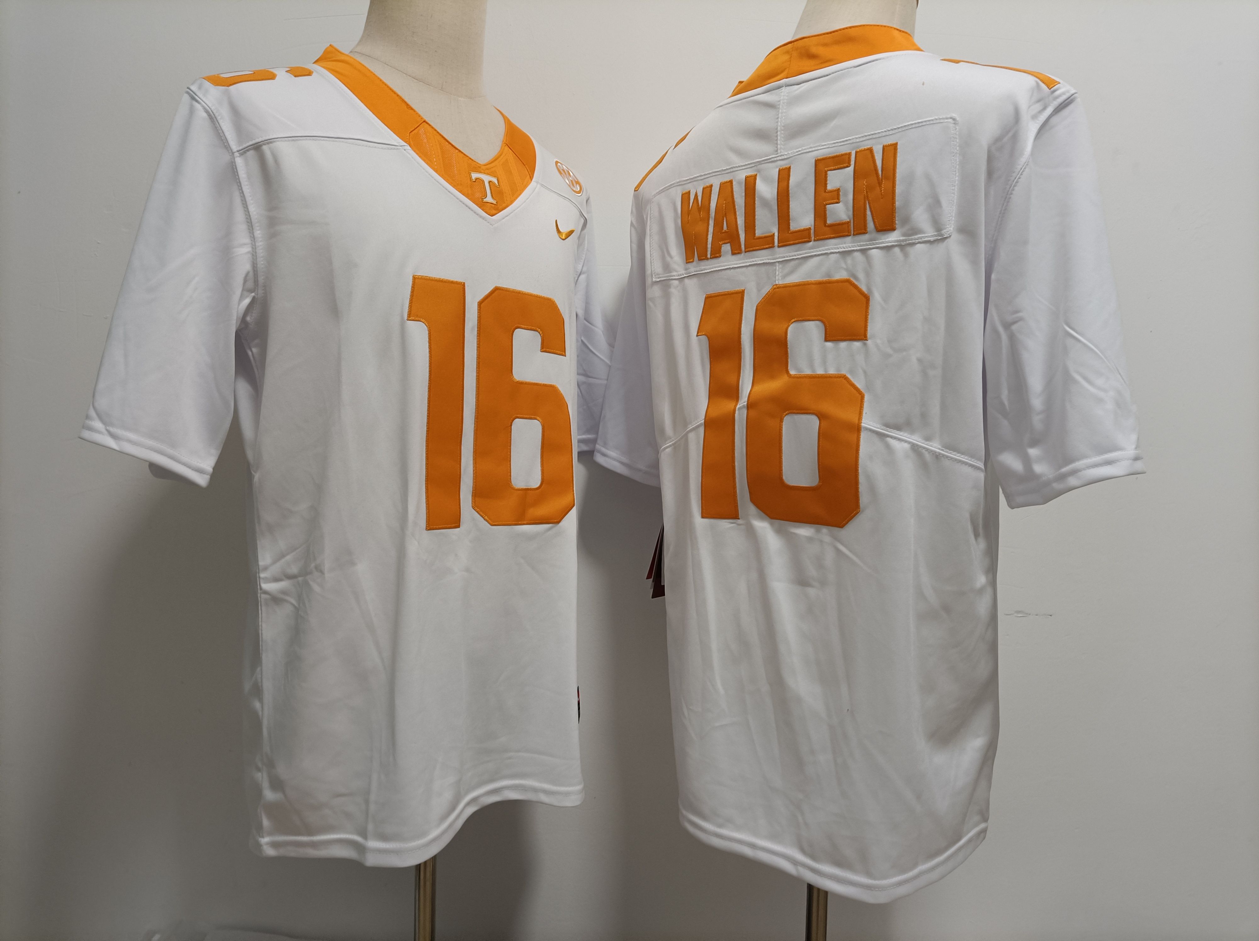 Men Tennessee Volunteers #16 Wallen White Nike 2025 NCAA Jersey->ncaa teams->NCAA Jersey